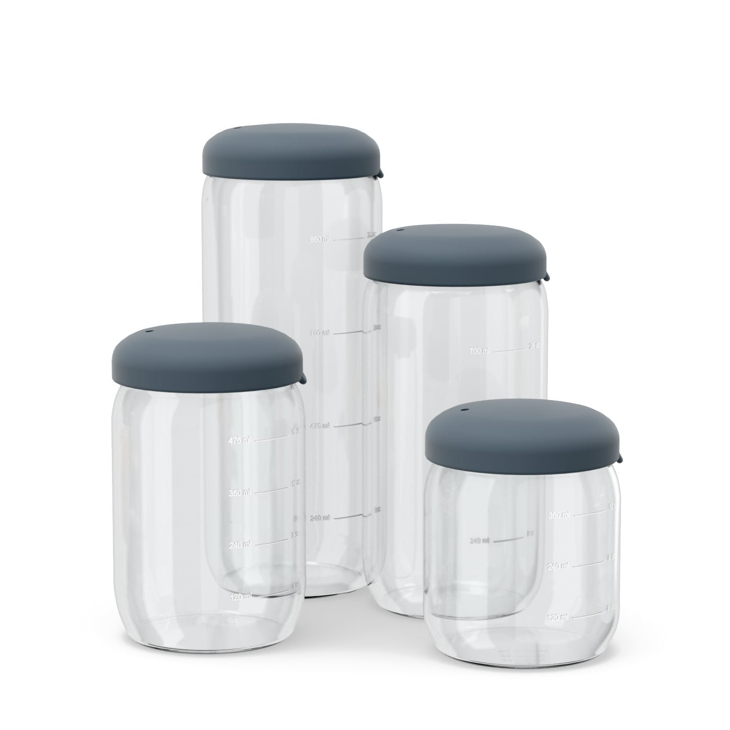 Food Storage Jar in Borosilicate Glass 17 oz - Storm