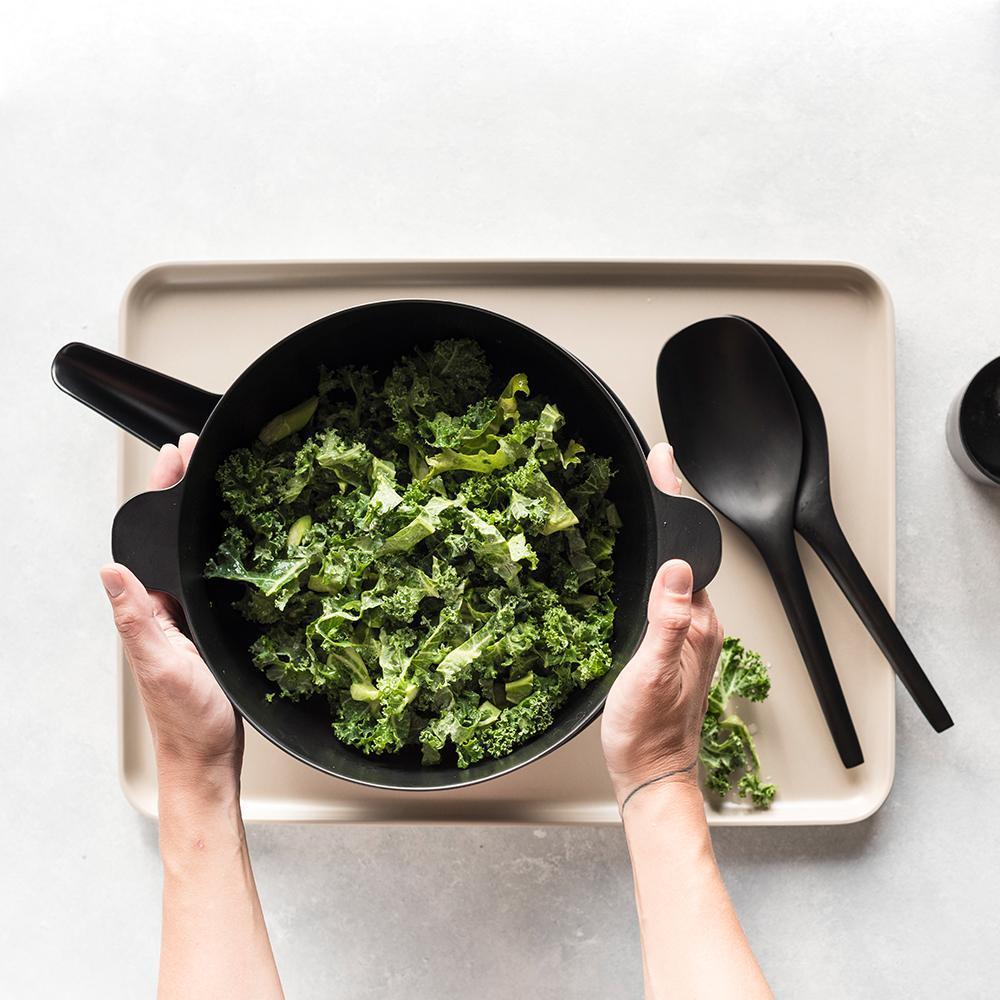 Large Mixing Bowl and Colander Set - Smoke